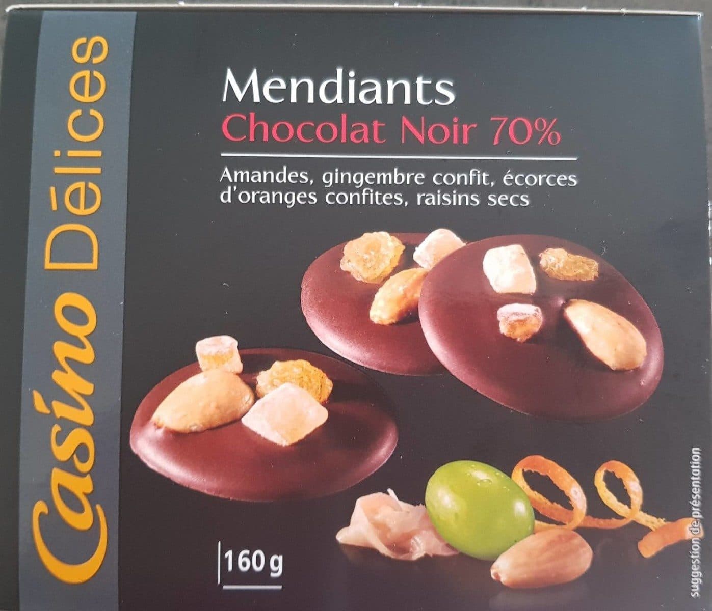 Casino Mendiants Chocolat Noir 70% packshot