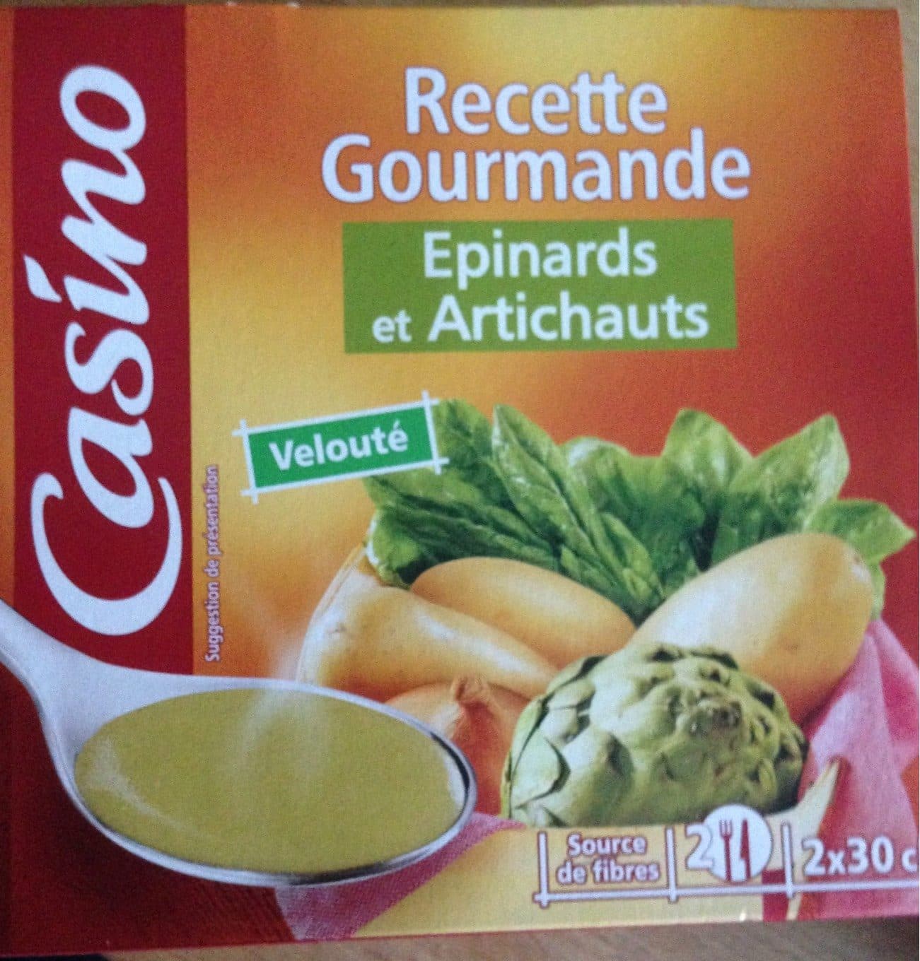 Casino Velouté épinards et artichauts packshot