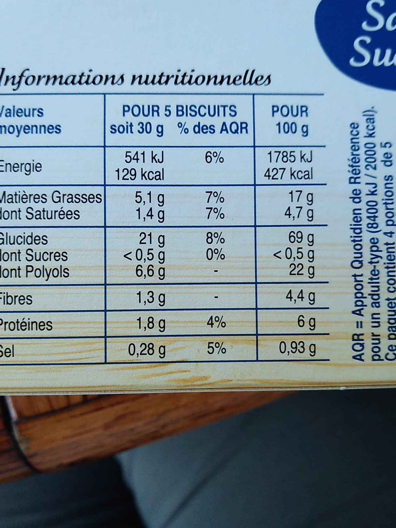 Casino Sablés Sans Sucres packshot