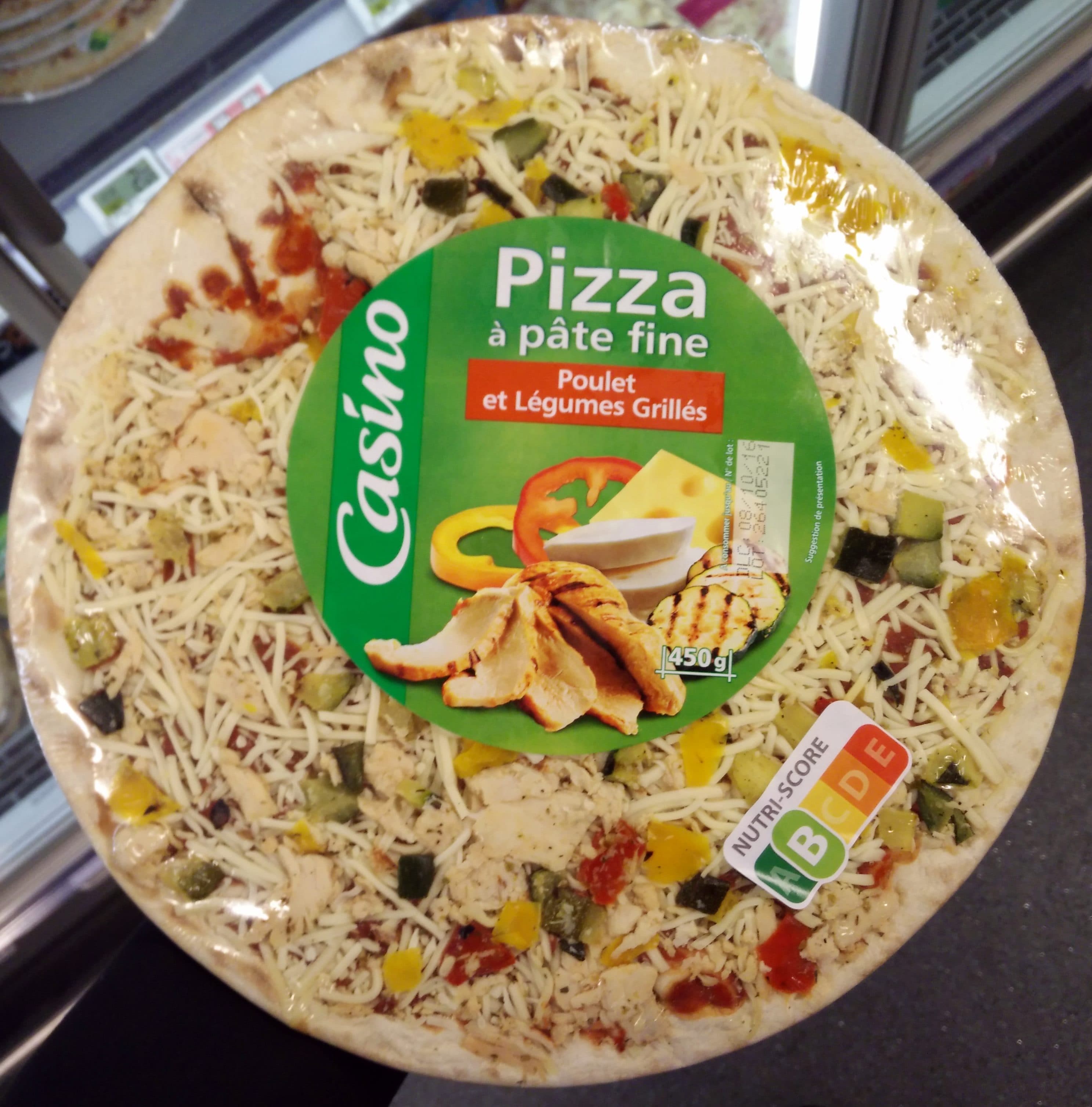 Casino Pizza à Pâte fine - Poulet et Légumes Grillés packshot