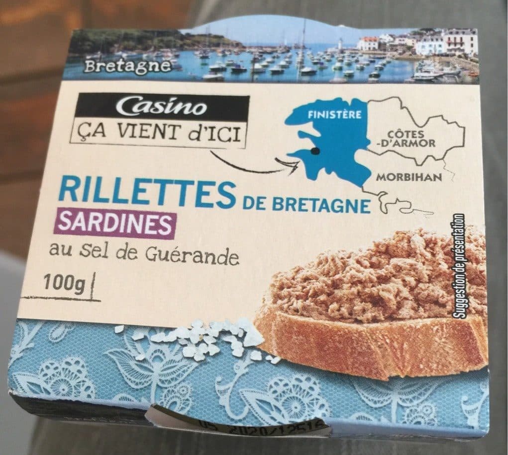 Casino Rillettes de de Bretagne sardines au sel de Guérande packshot