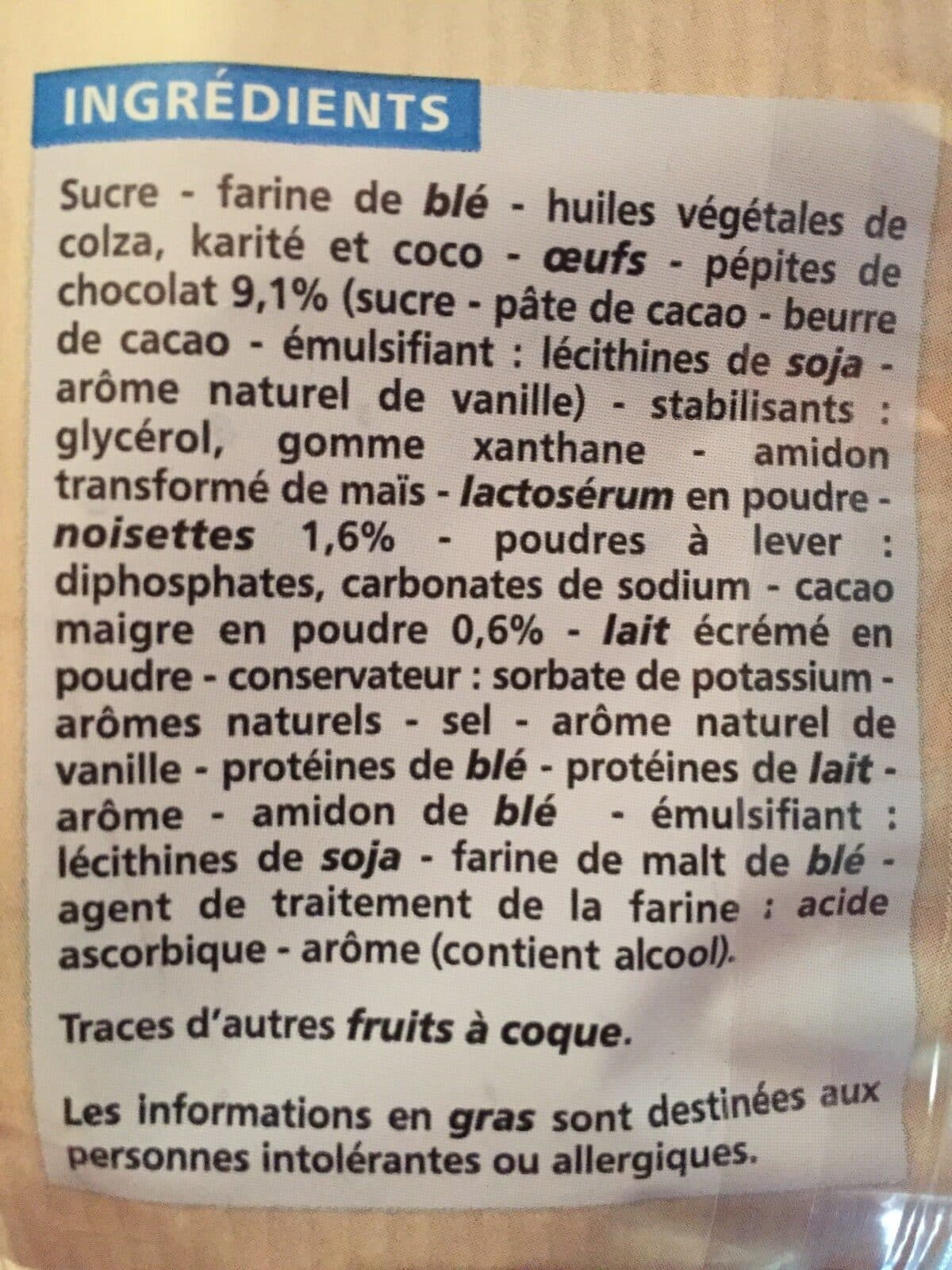 Casino Muffins aux pépites de chocolat cœur au goût choco noisette packshot