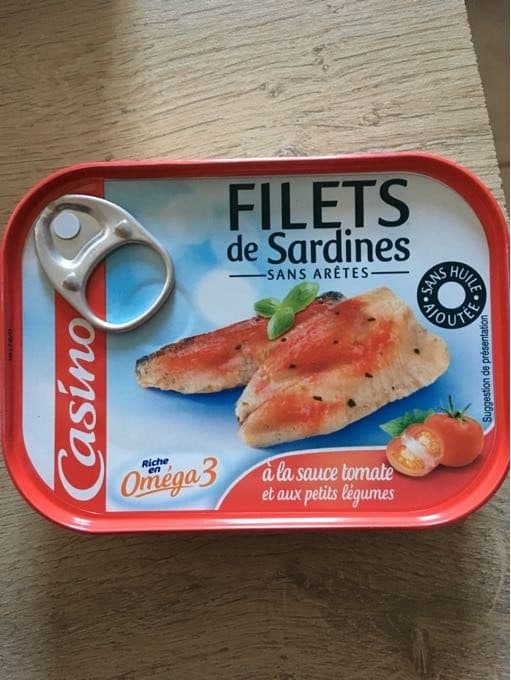 Casino Filets de sardines à la sauce tomate et aux petits légumes packshot