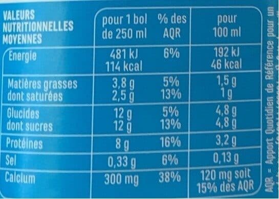 Casino Lait de Montagne demi-écrémé stérilisé UHT packshot