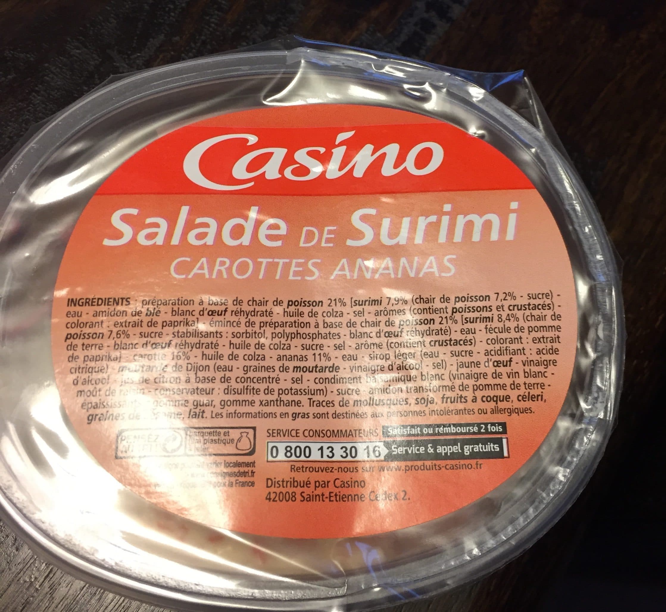 Casino Salade de Surimi Carottes Ananas packshot