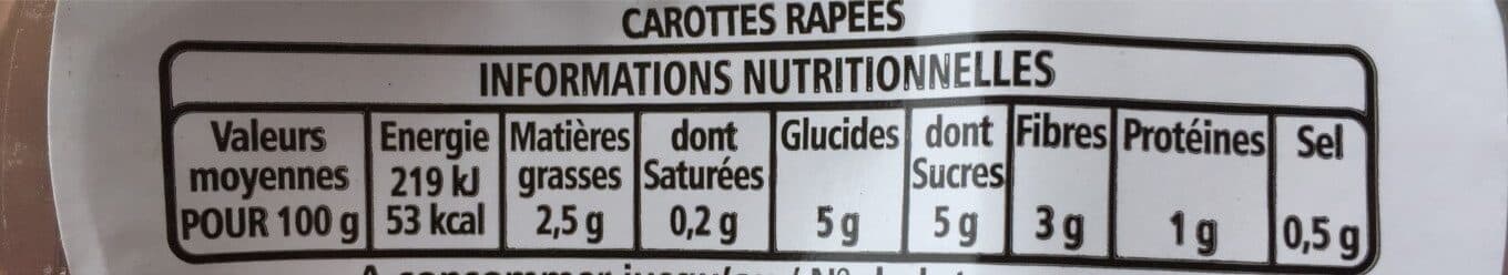 Casino Carottes râpées assaisonnées packshot