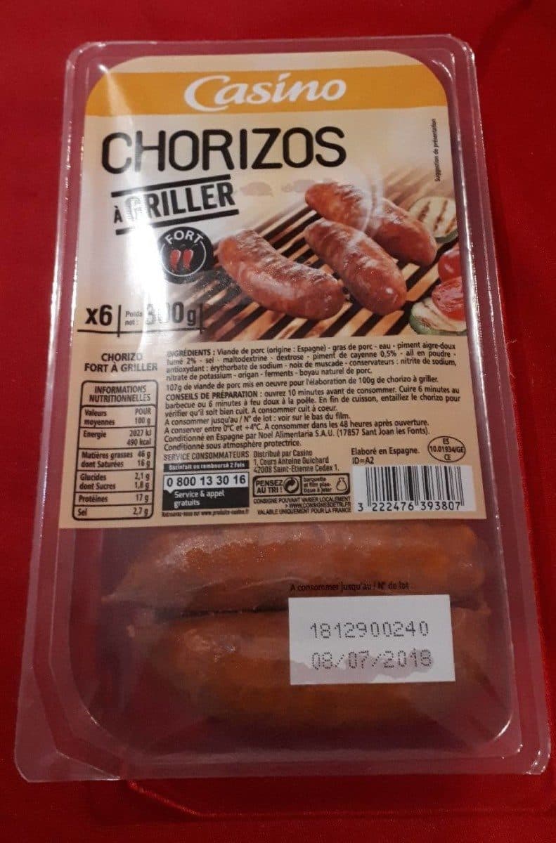 Casino Chorizos à griller packshot