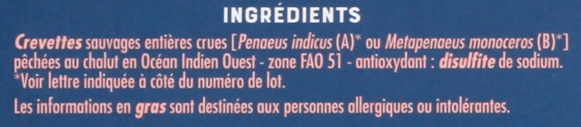 Casino Crevettes sauvages de Madagascar packshot