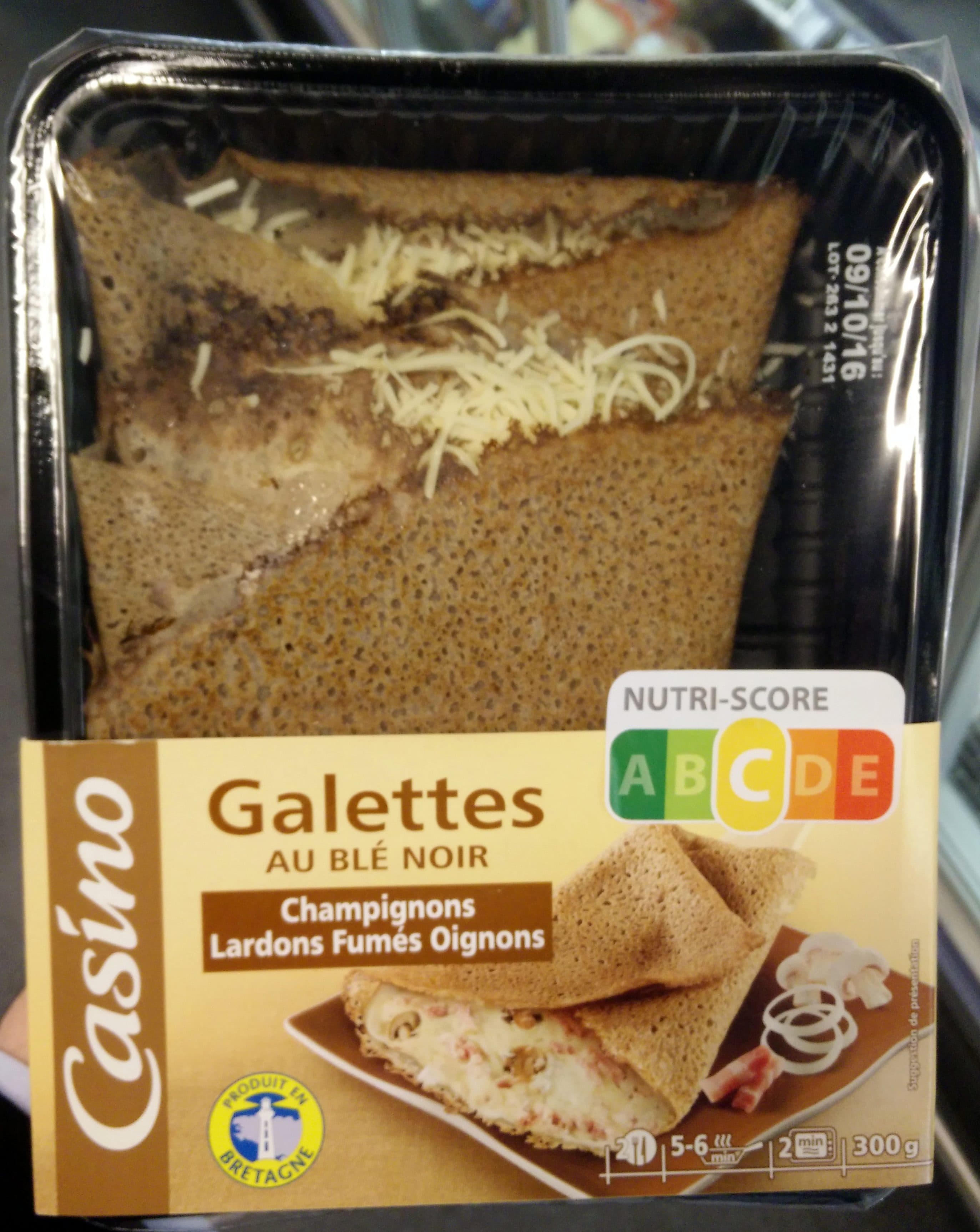 Casino Galettes au blé noir champignons lardons fumés oignons packshot