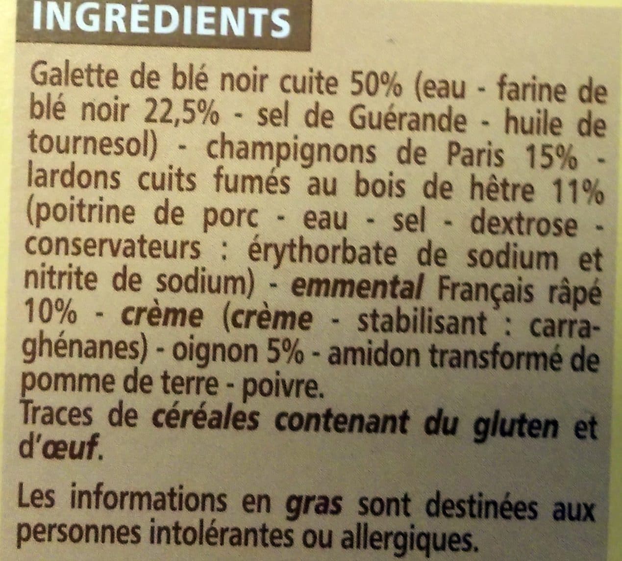 Casino Galettes au blé noir champignons lardons fumés oignons packshot