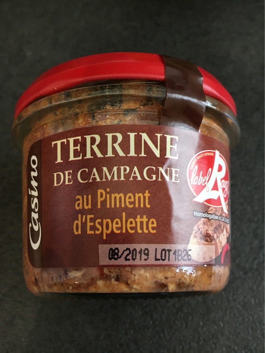 Casino Terrine de Campagne Label Rouge au Piment d'Espelette packshot