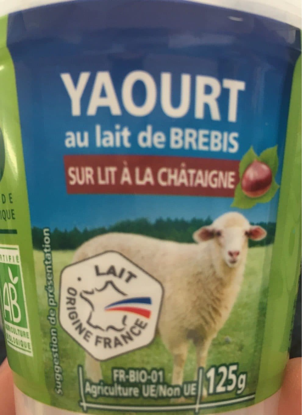 Casino Yaourt au lait de brebis sur lit à la châtaigne BIO packshot