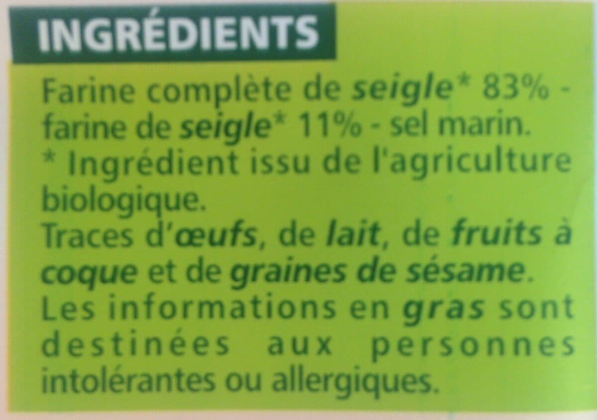 Casino Tartines croustillantes au seigle packshot