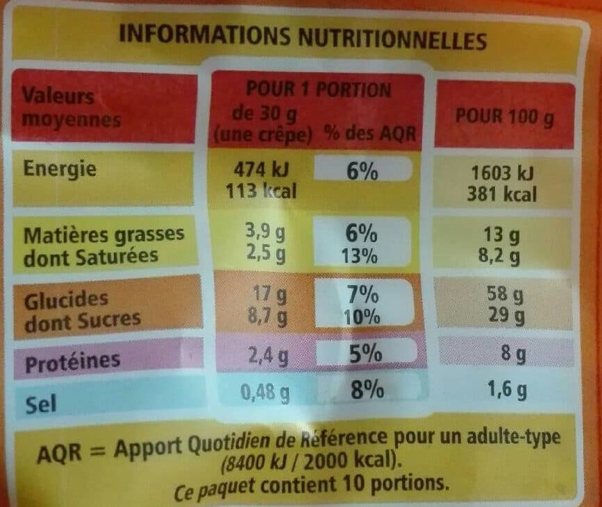 Casino 10 Crêpes Bretonnes Pur Beurre packshot