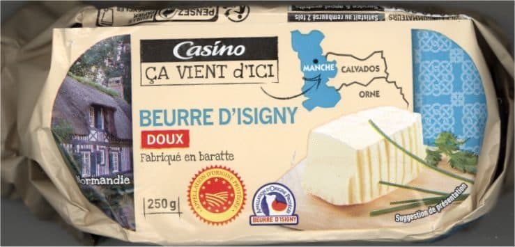 Casino Beurre d'Isigny doux packshot
