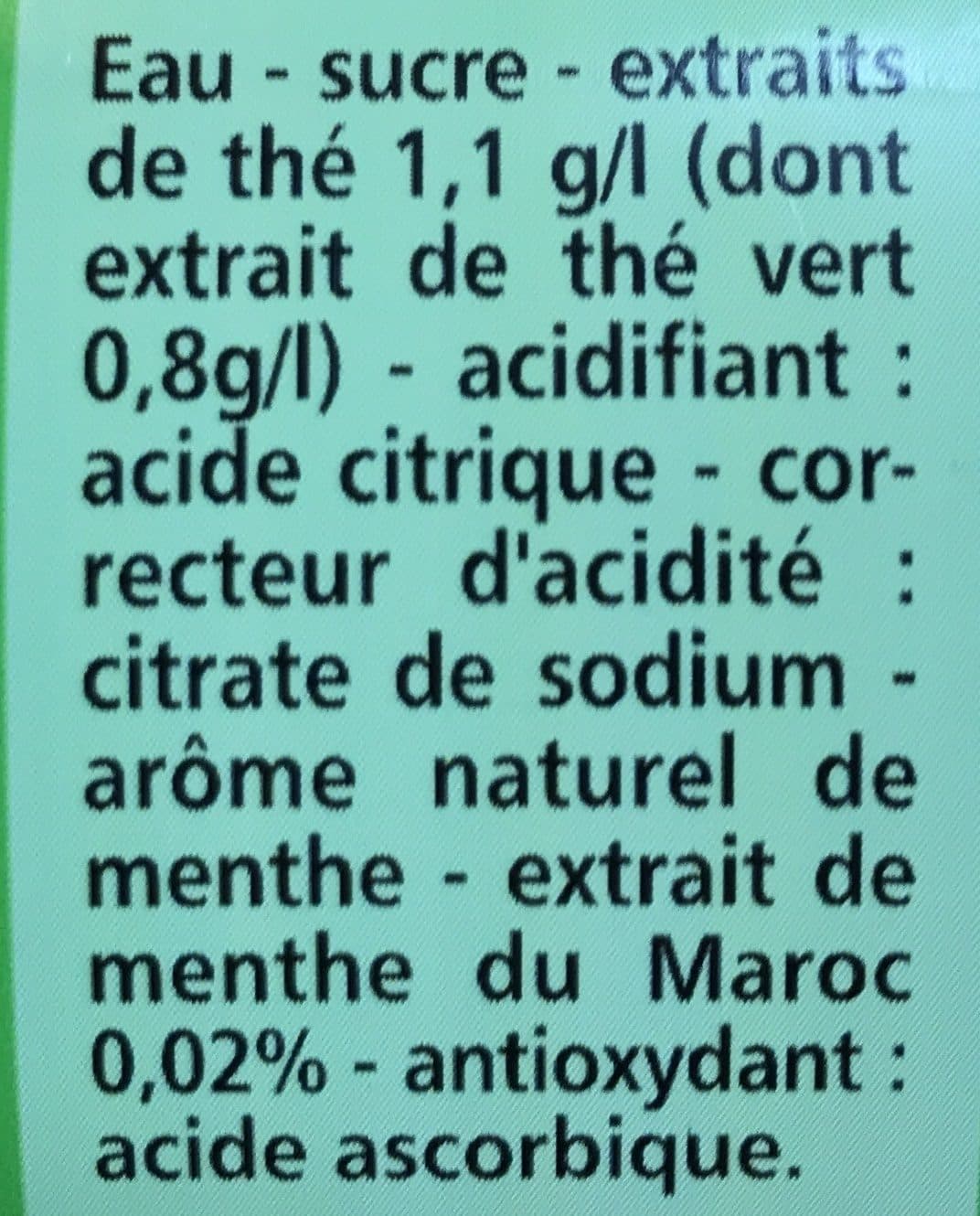 Casino Thé vert glacé saveur menthe packshot