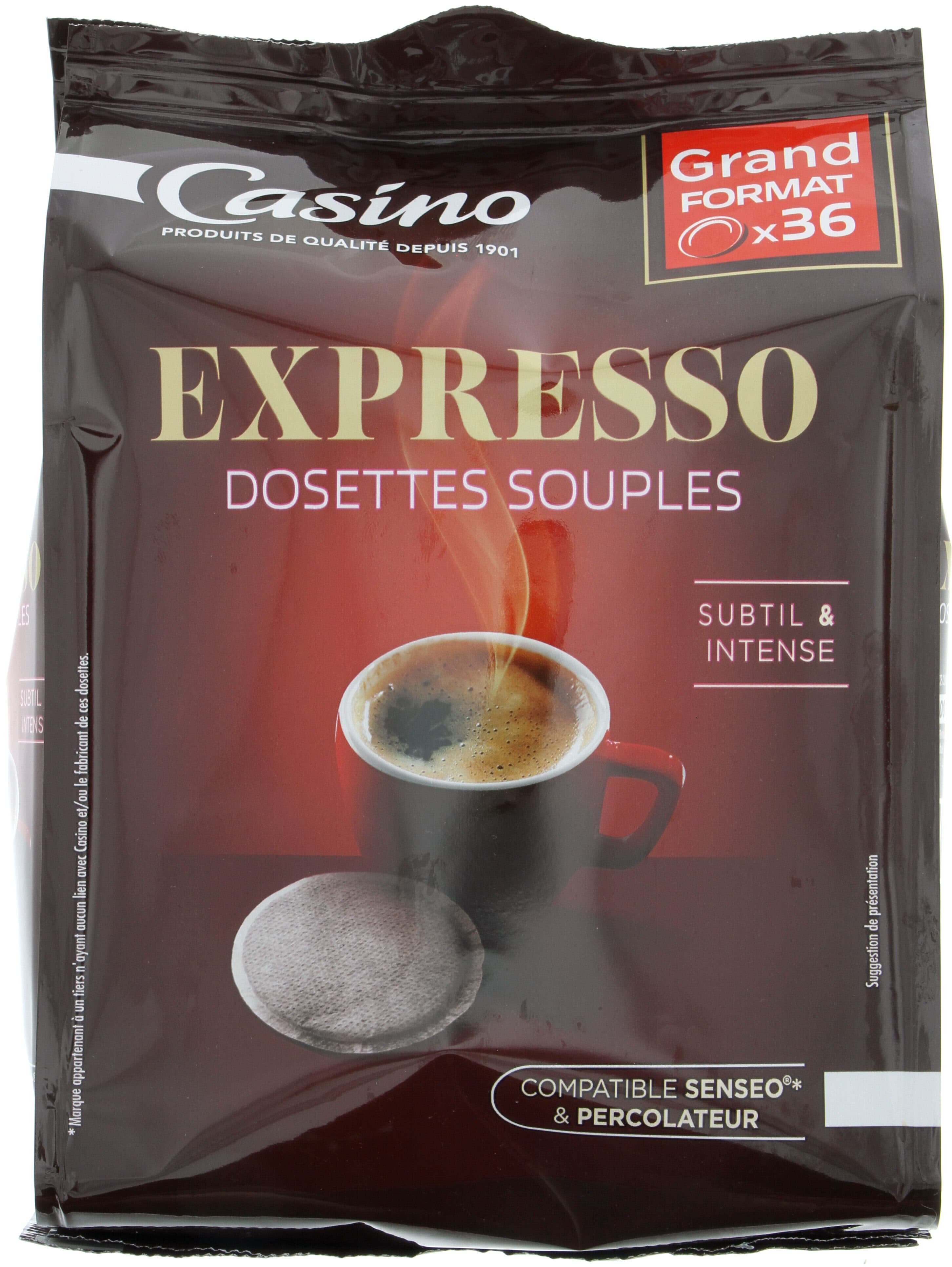 Casino Expresso 36 dosettes souples packshot