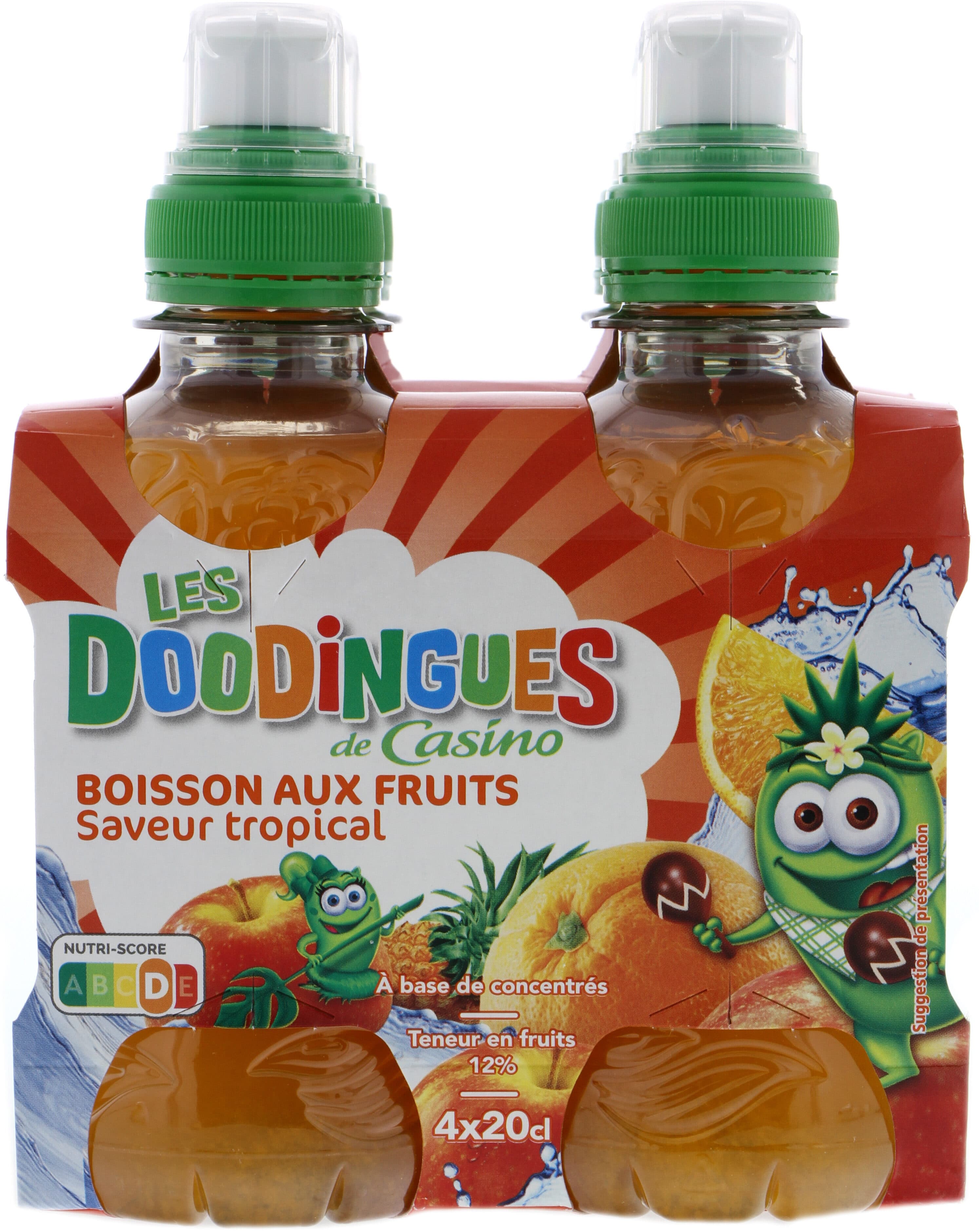 DooDingues Boisson aux fruits saveur tropical packshot