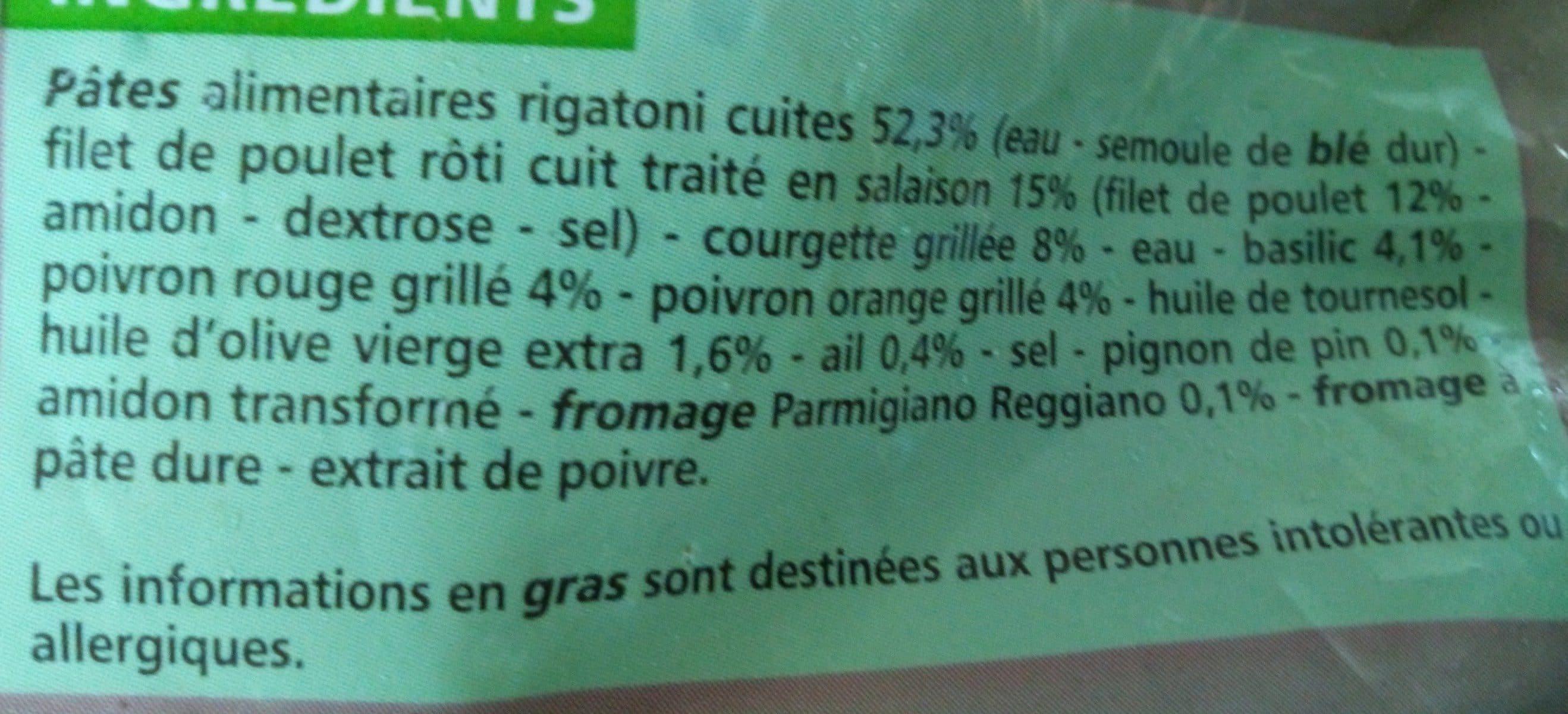 Casino Rigatoni au poulet et aux légumes grillés sauce au pesto packshot