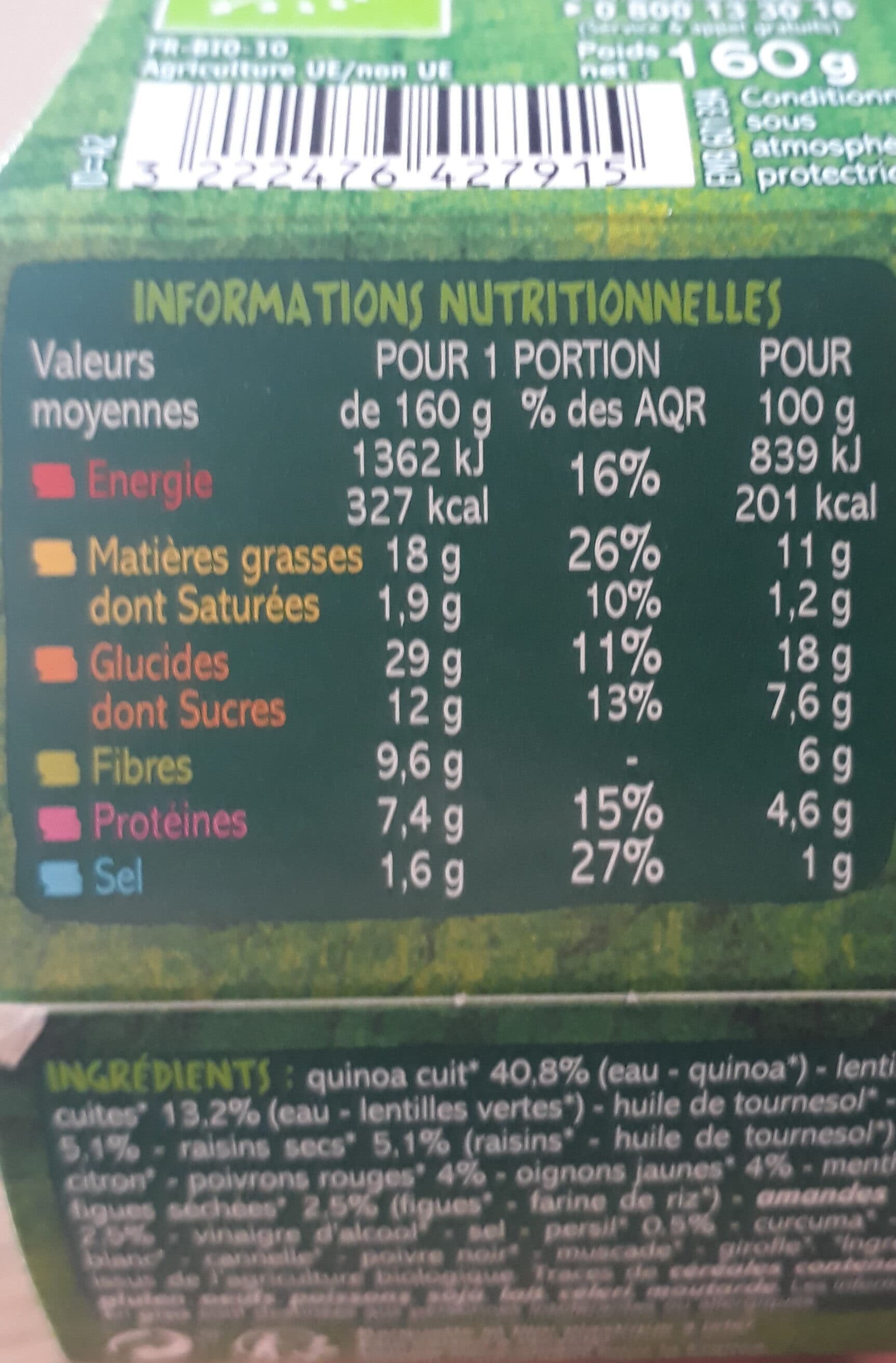 Casino Bio Mélange Quinoa, légumes et fruits secs Bio packshot