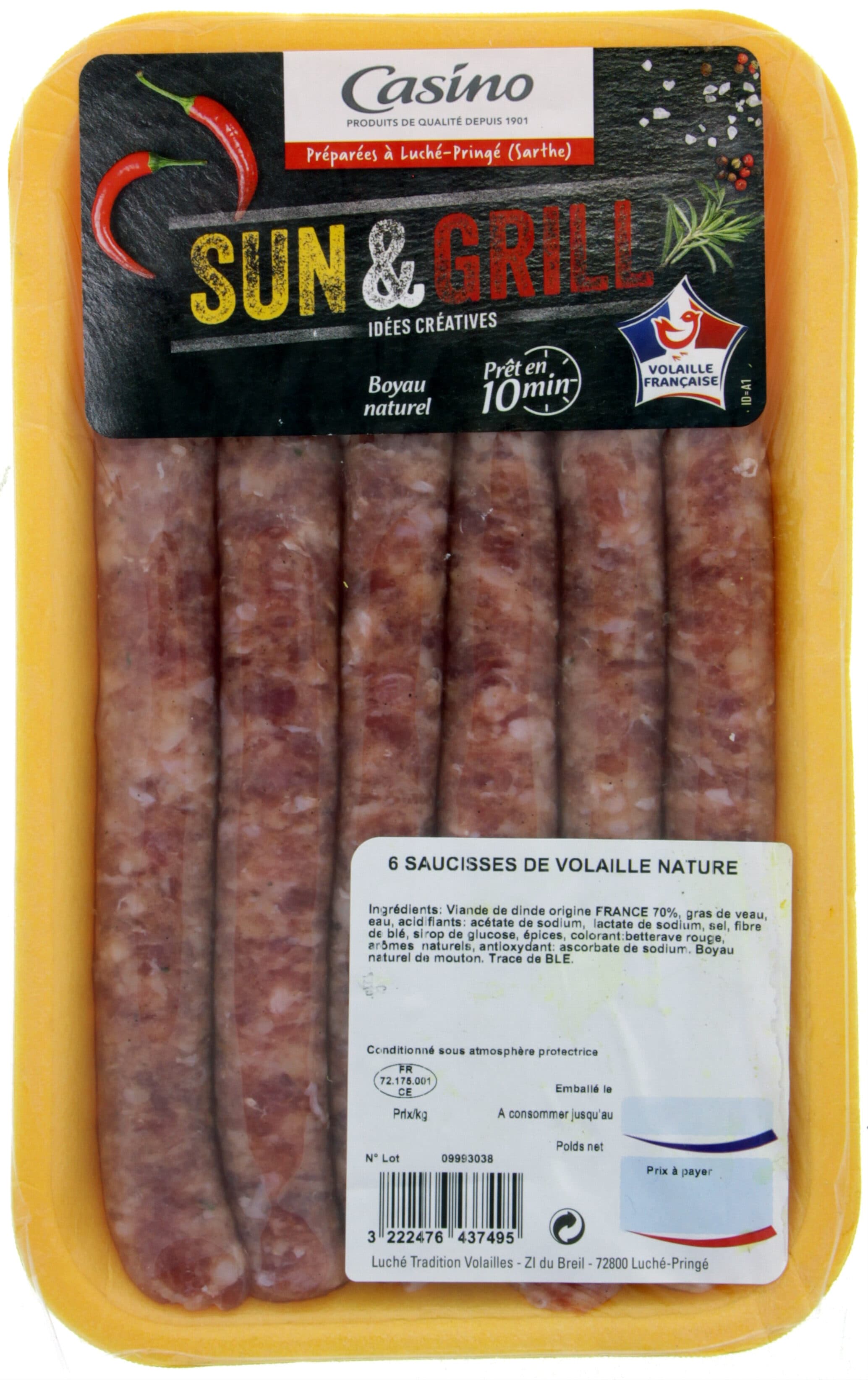 Casino Saucisse de volaille packshot