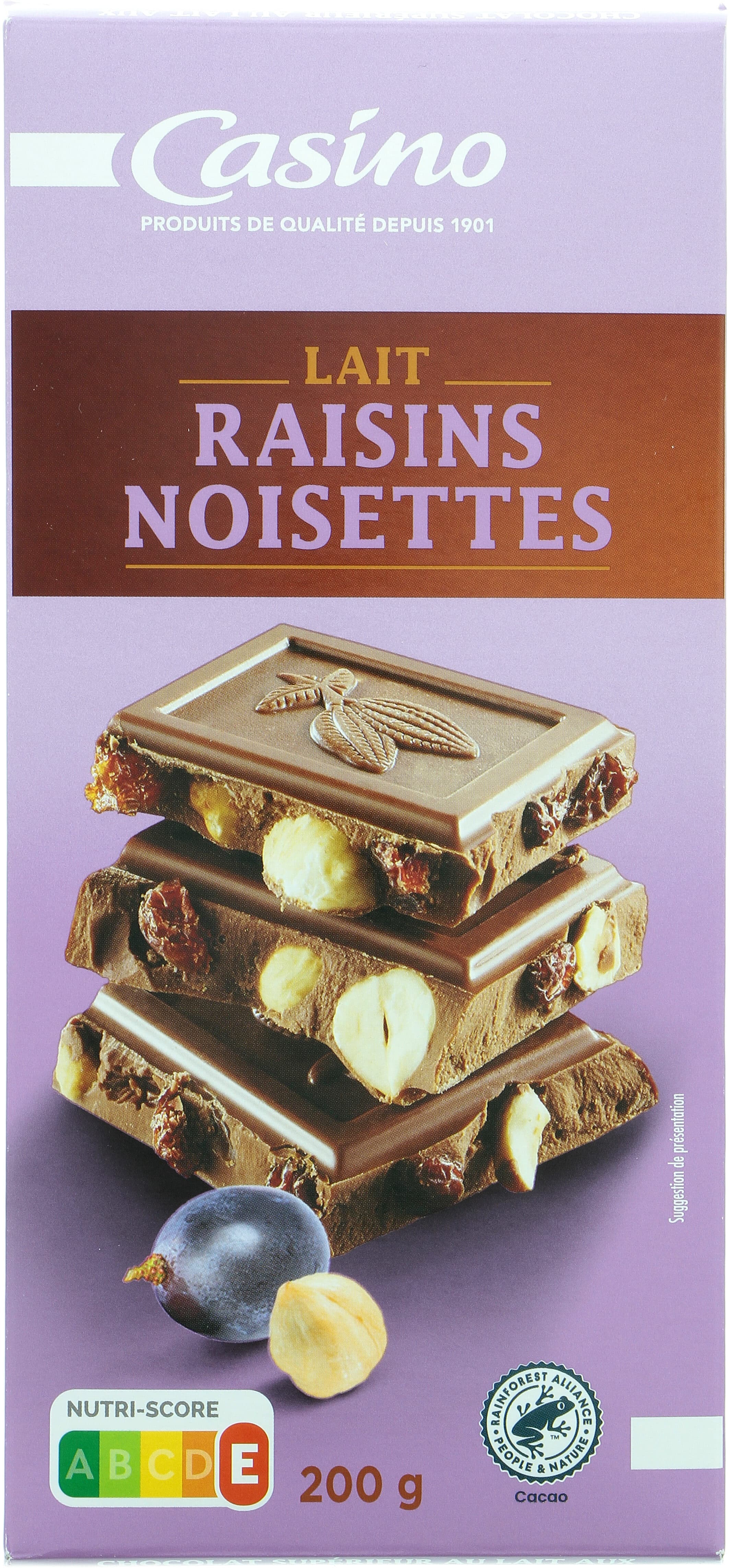 Casino Lait Raisins & Noisettes packshot