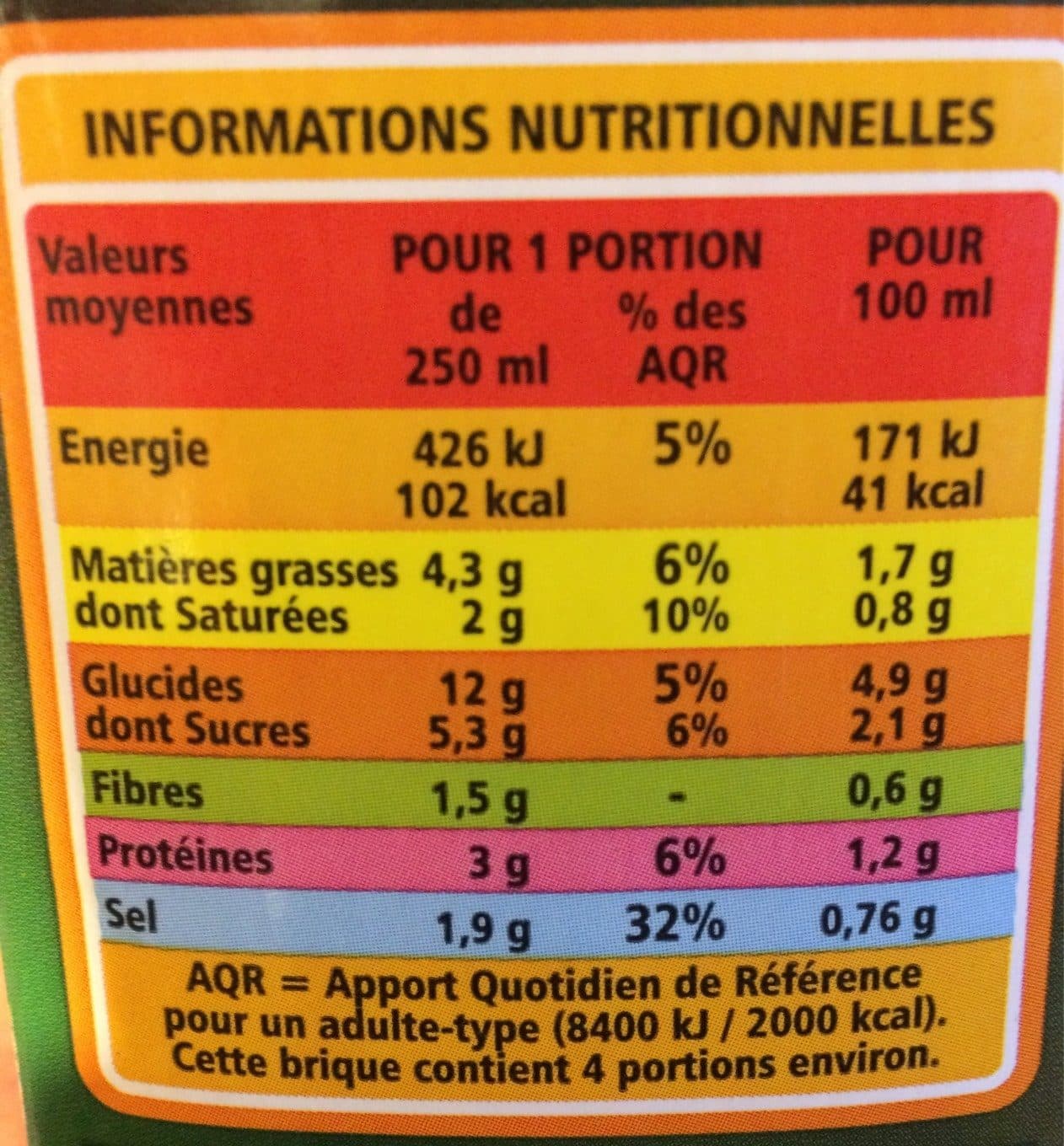 Casino Velouté courgettes et chèvre packshot