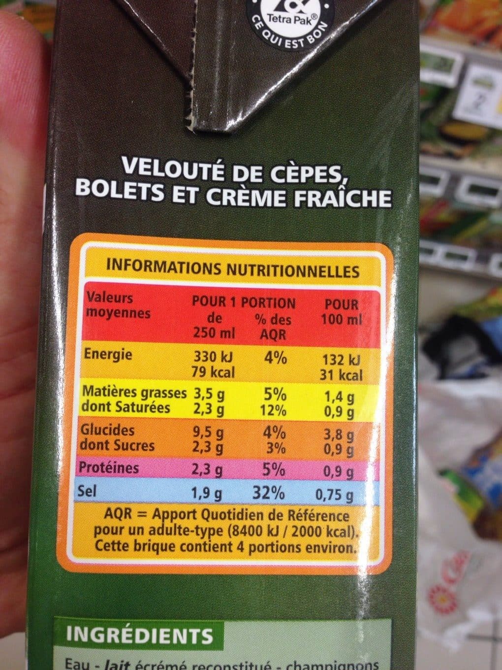 Casino La délicieuse recette aux cèpes & bolets à la crème fraiche packshot
