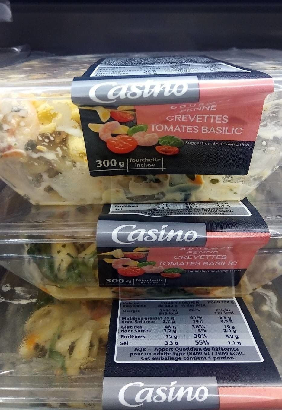 Casino Penne crevettes tomates basilic packshot