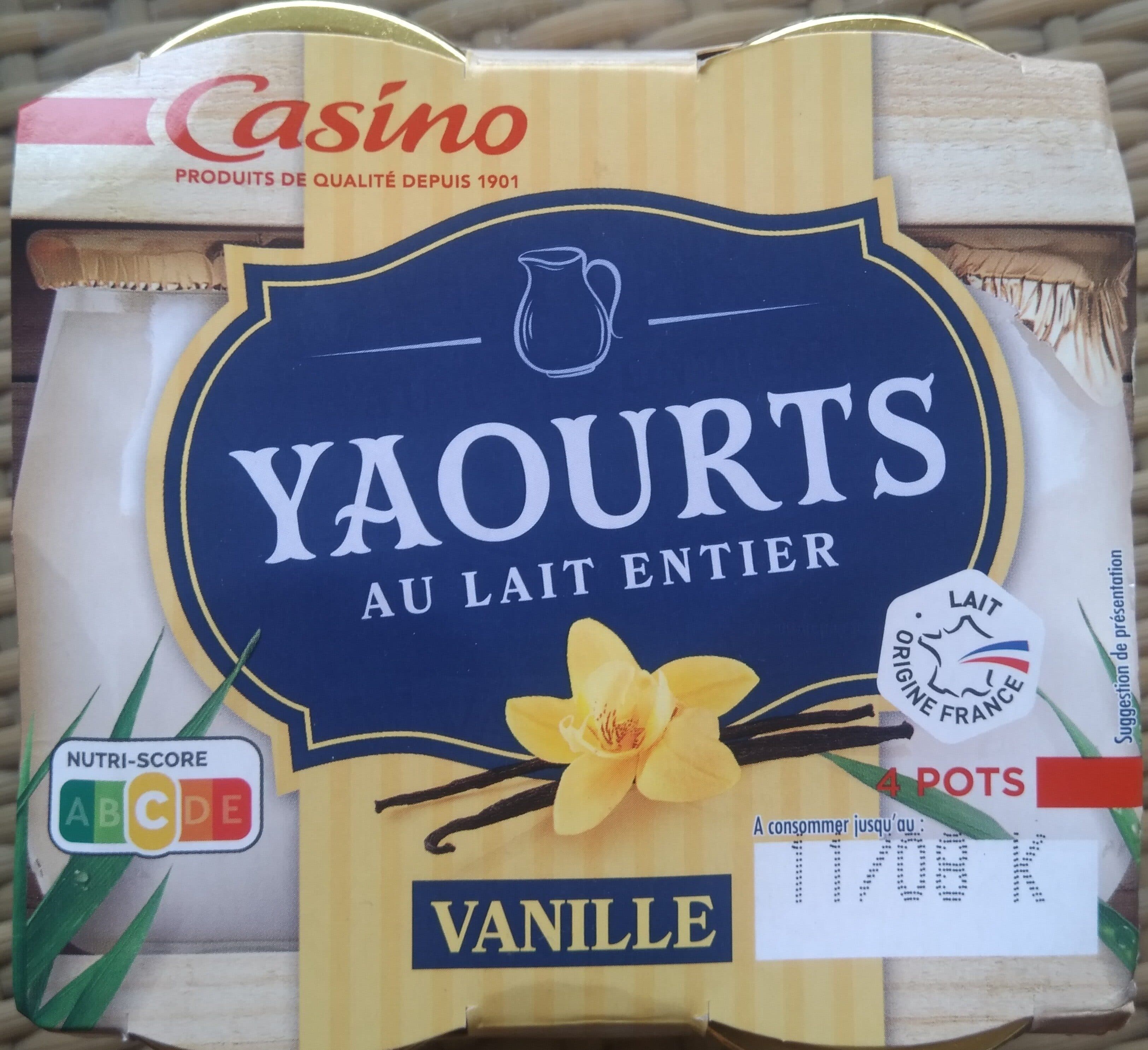 Casino Yaourts au lait entier Vanille packshot