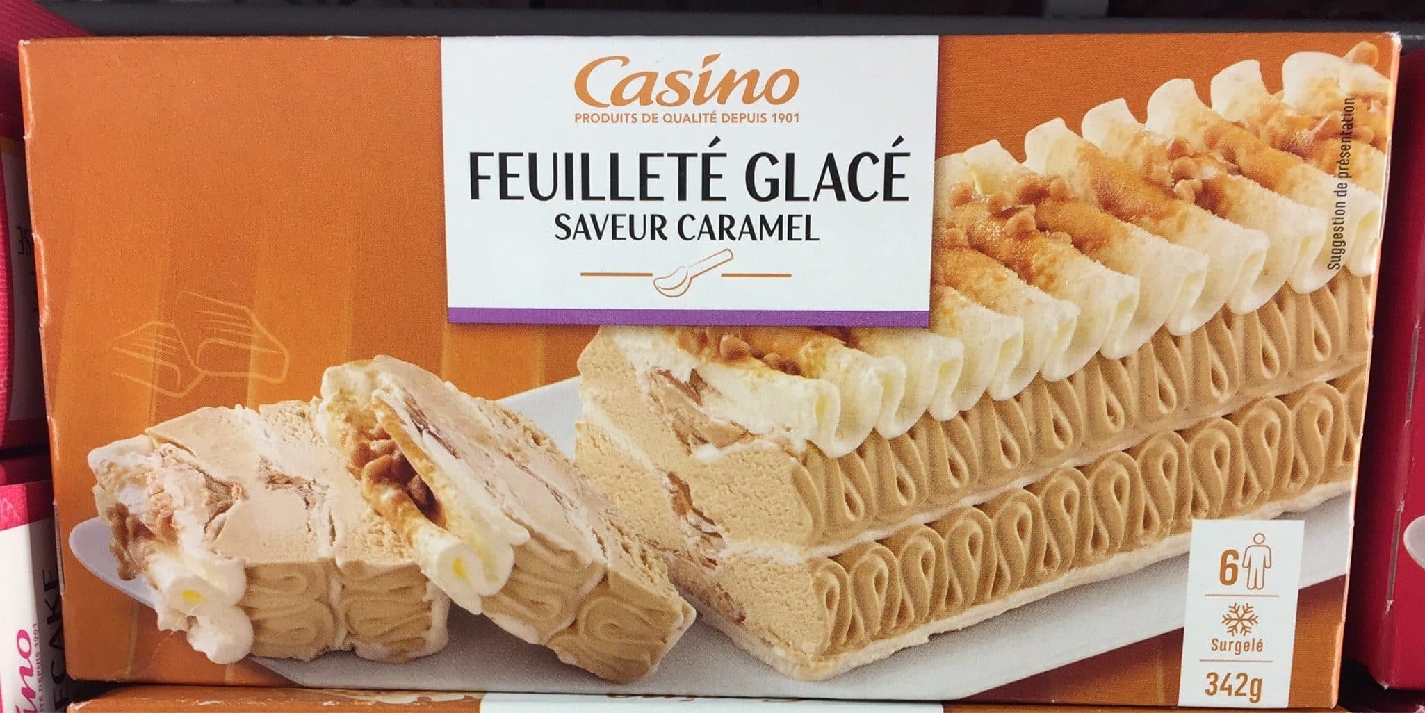 Casino Feuilleté glacé caramel au beurre salé et vanille packshot