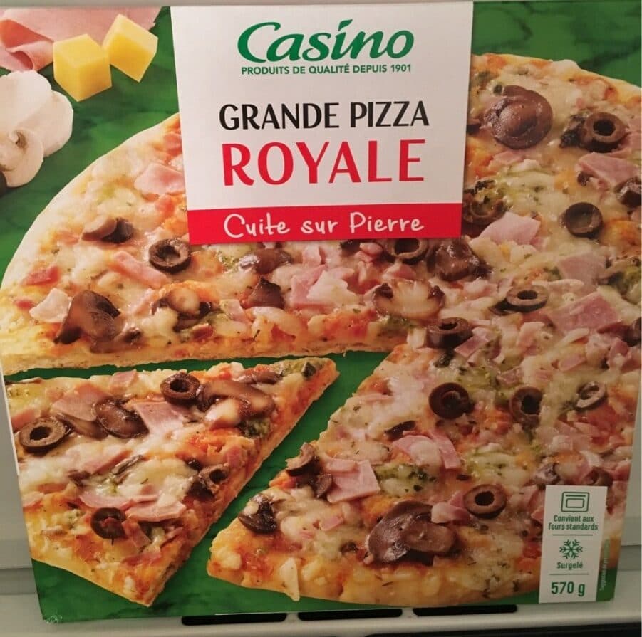 Casino Grande pizza royale cuite sur pierre packshot