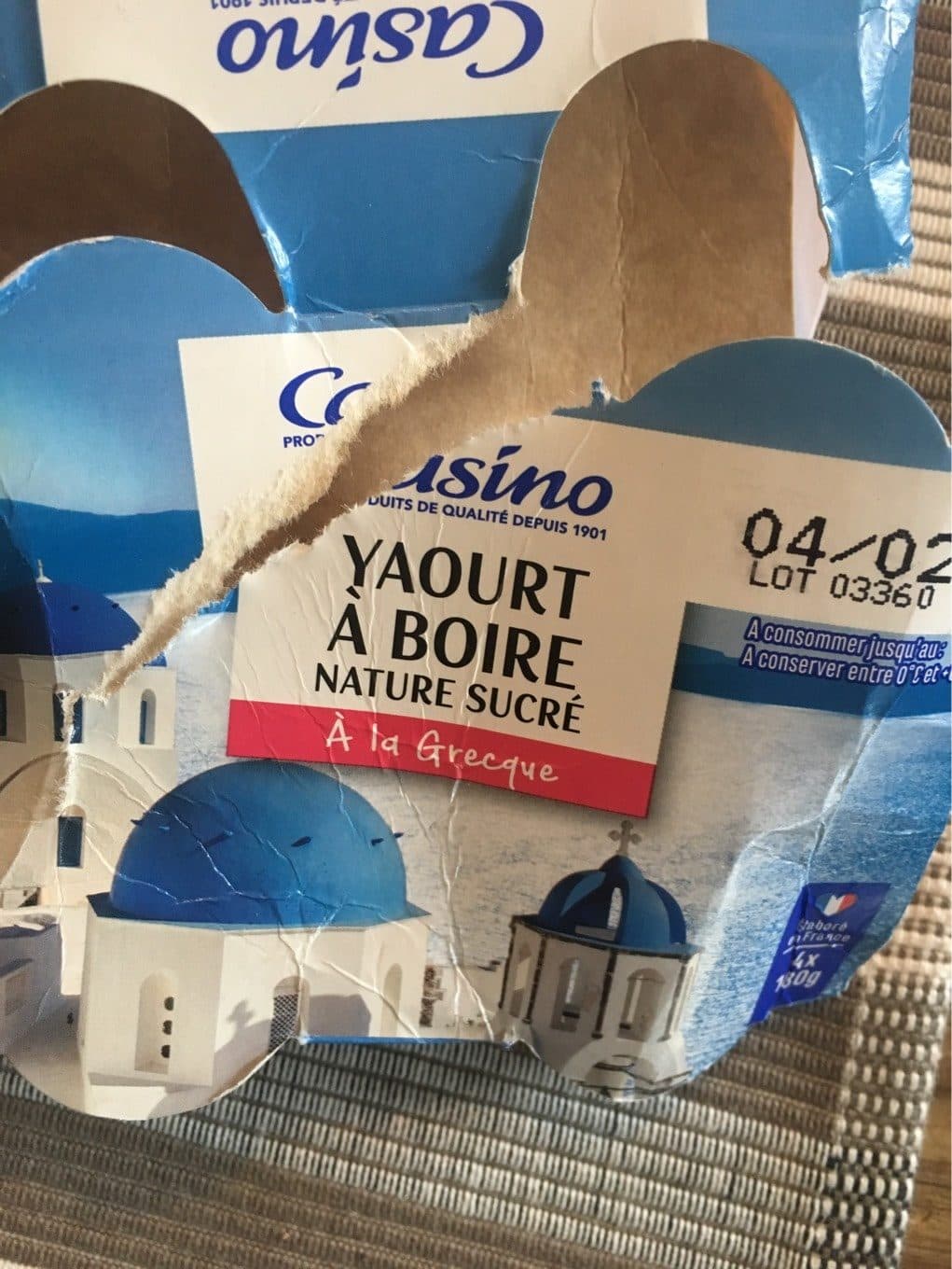 Casino Yaourt à boire nature sucré - A la Grecque packshot