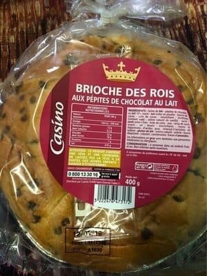 Casino Brioche des rois aux pépites de chocolat au lait packshot