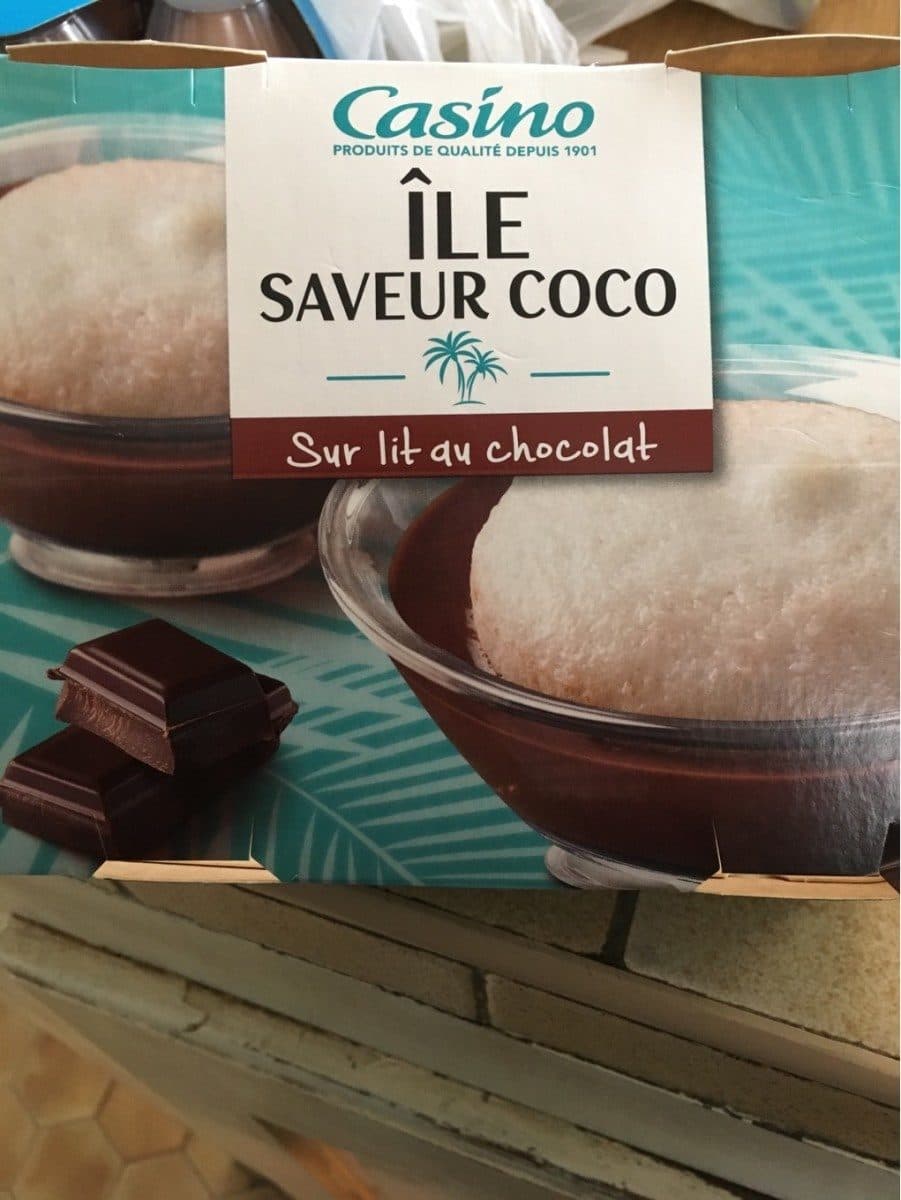 Casino Ile saveur coco sur lit au chocolat packshot