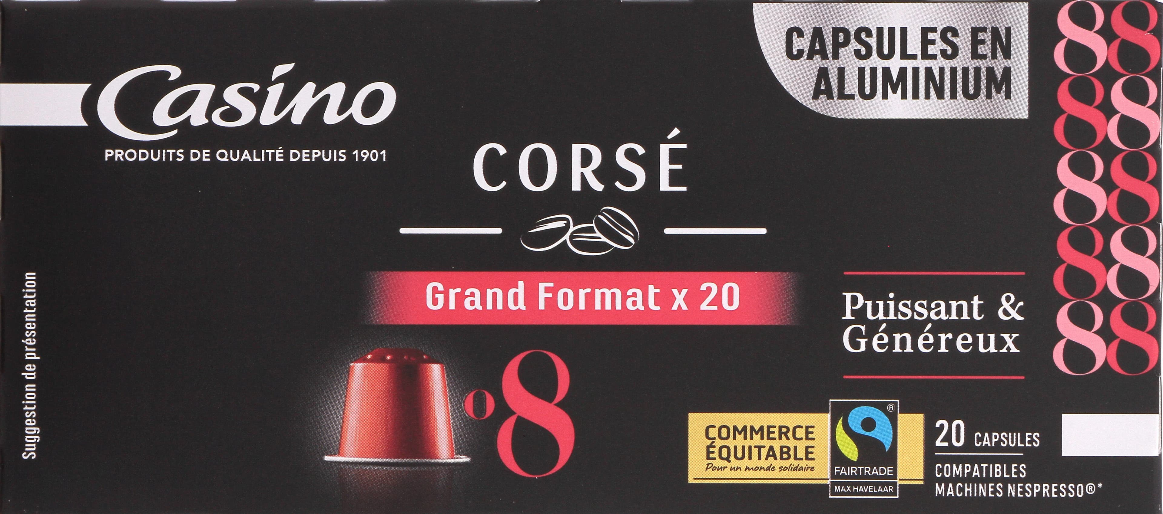Casino capsules de café Espresso Corsé packshot