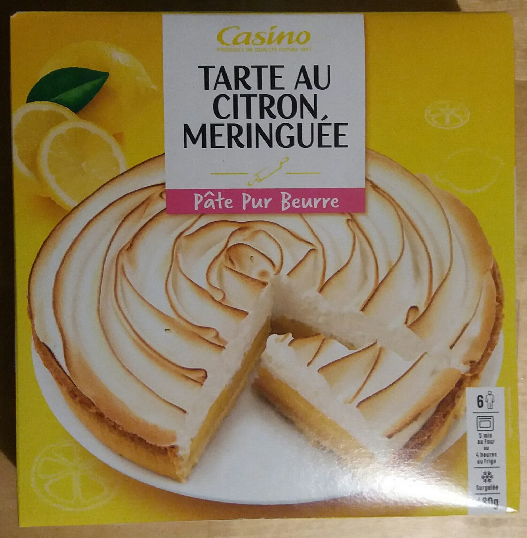 Casino Tarte citron meringuée packshot