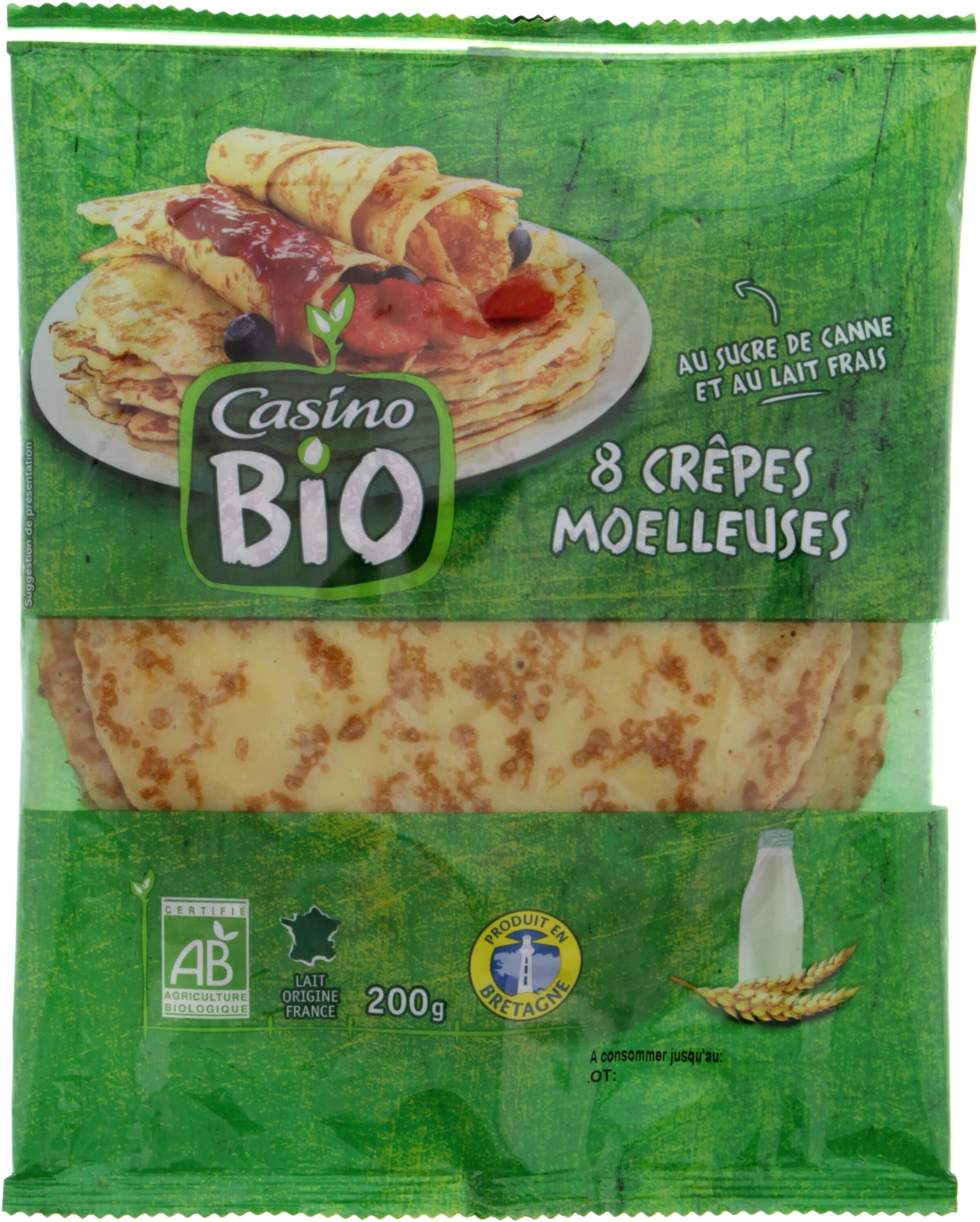 Casino 8 crêpes moelleuses au sucre de canne et au lait entier packshot
