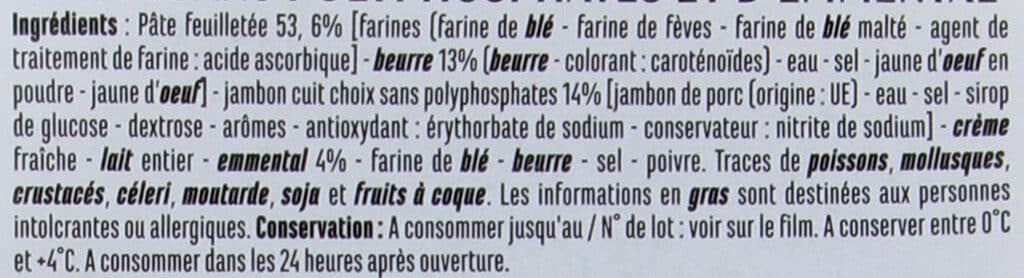 Casino 2 Feuilletés jambon emmental - Pâte pur beurre packshot
