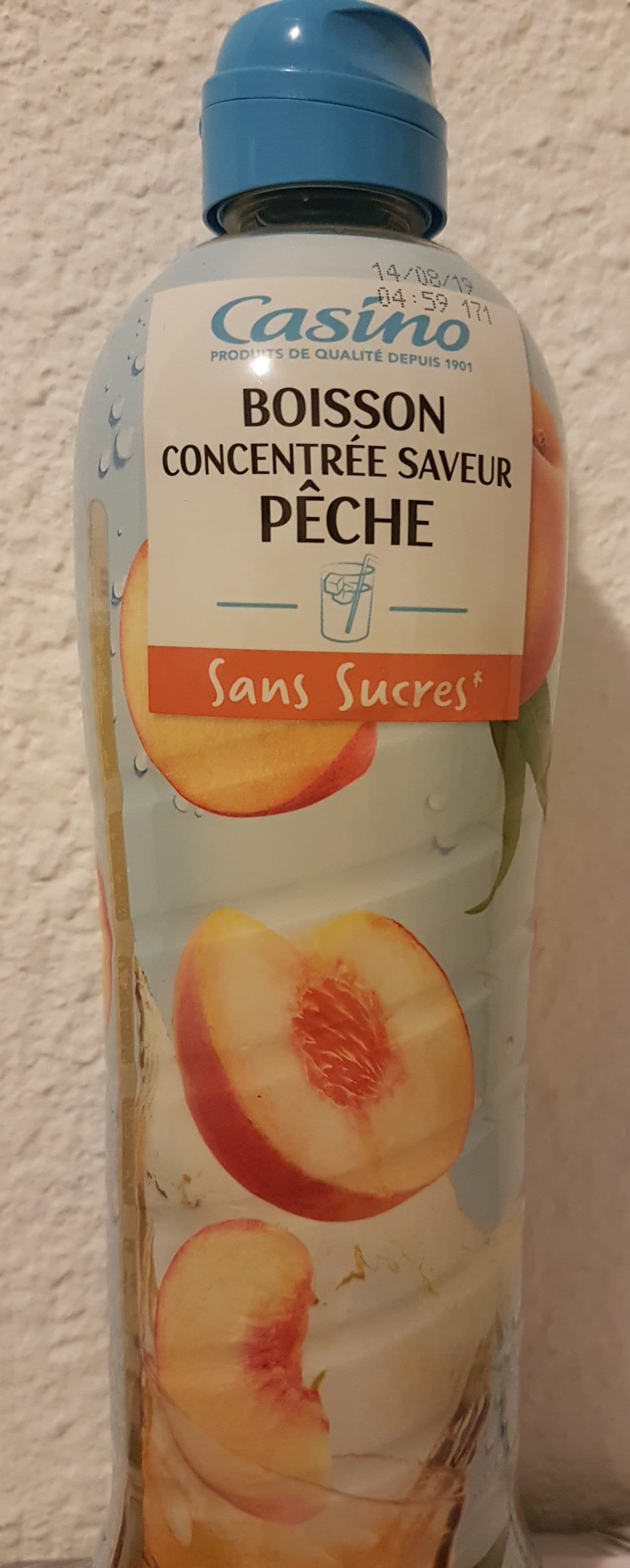 Casino Boisson concentrée saveur pêche sans sucres packshot