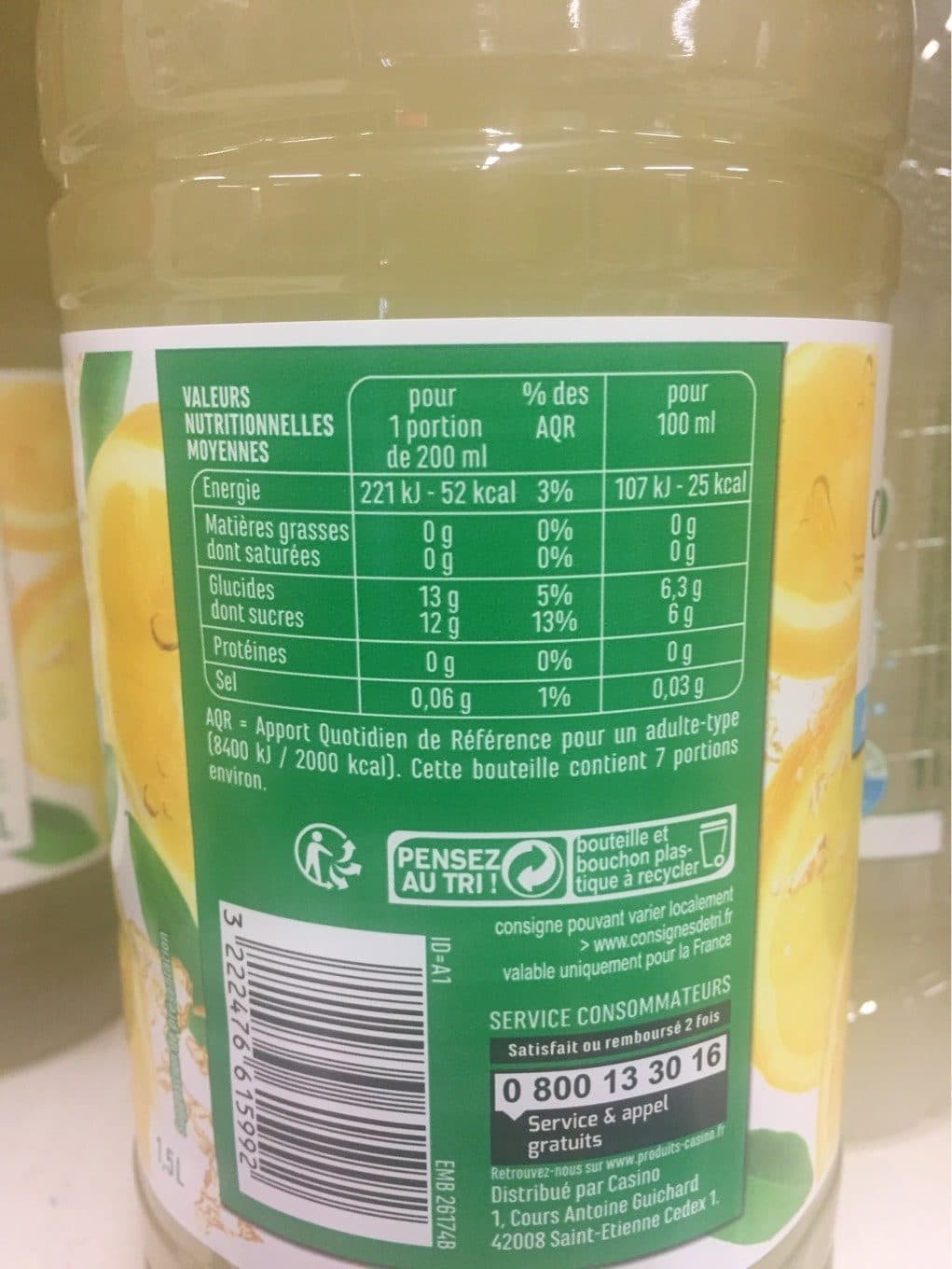 Casino Citronnade à l'eau de source packshot