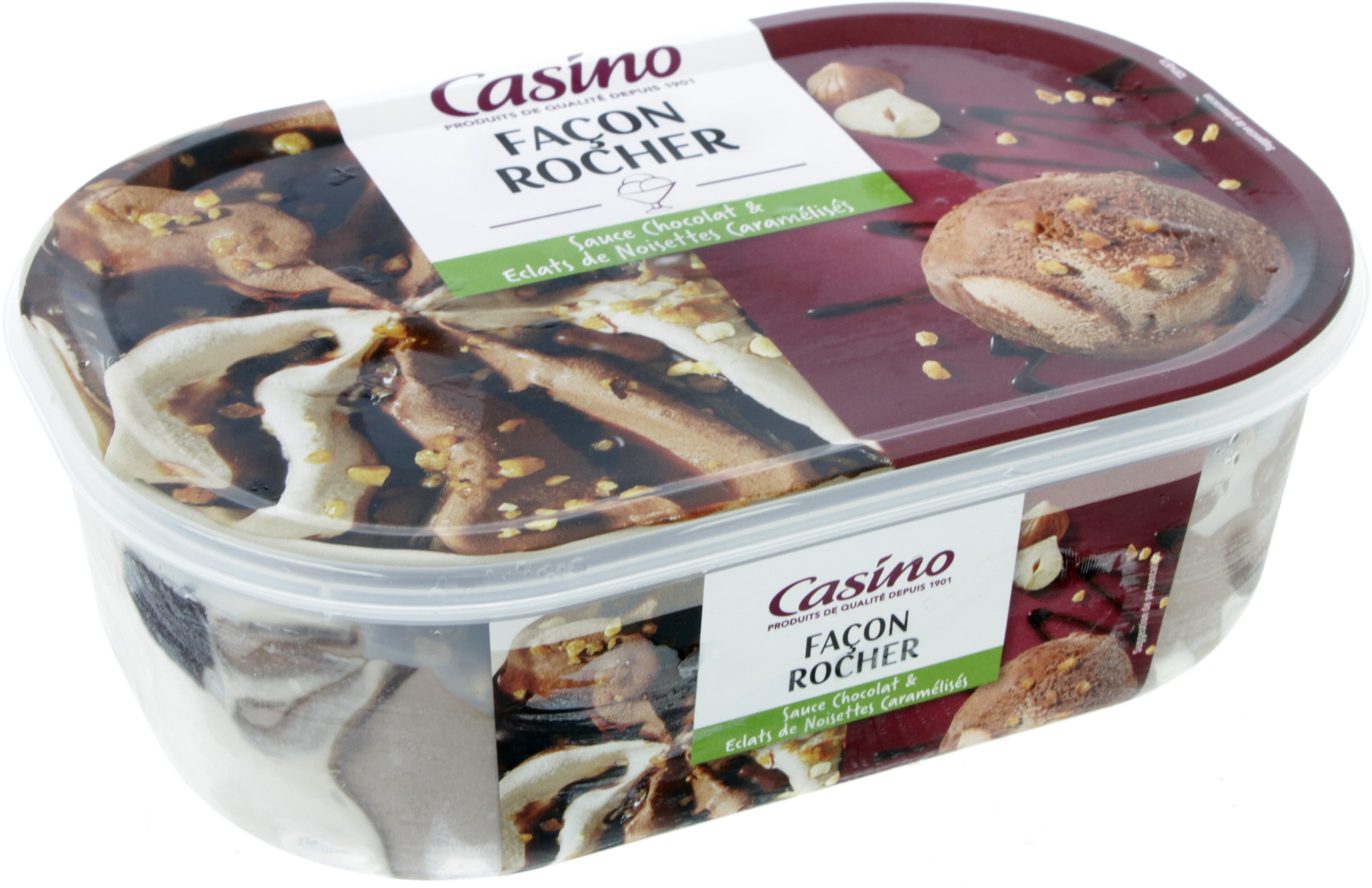 Casino Façon Rocher Sauce chocolat & éclats de noisettes caramélisés packshot