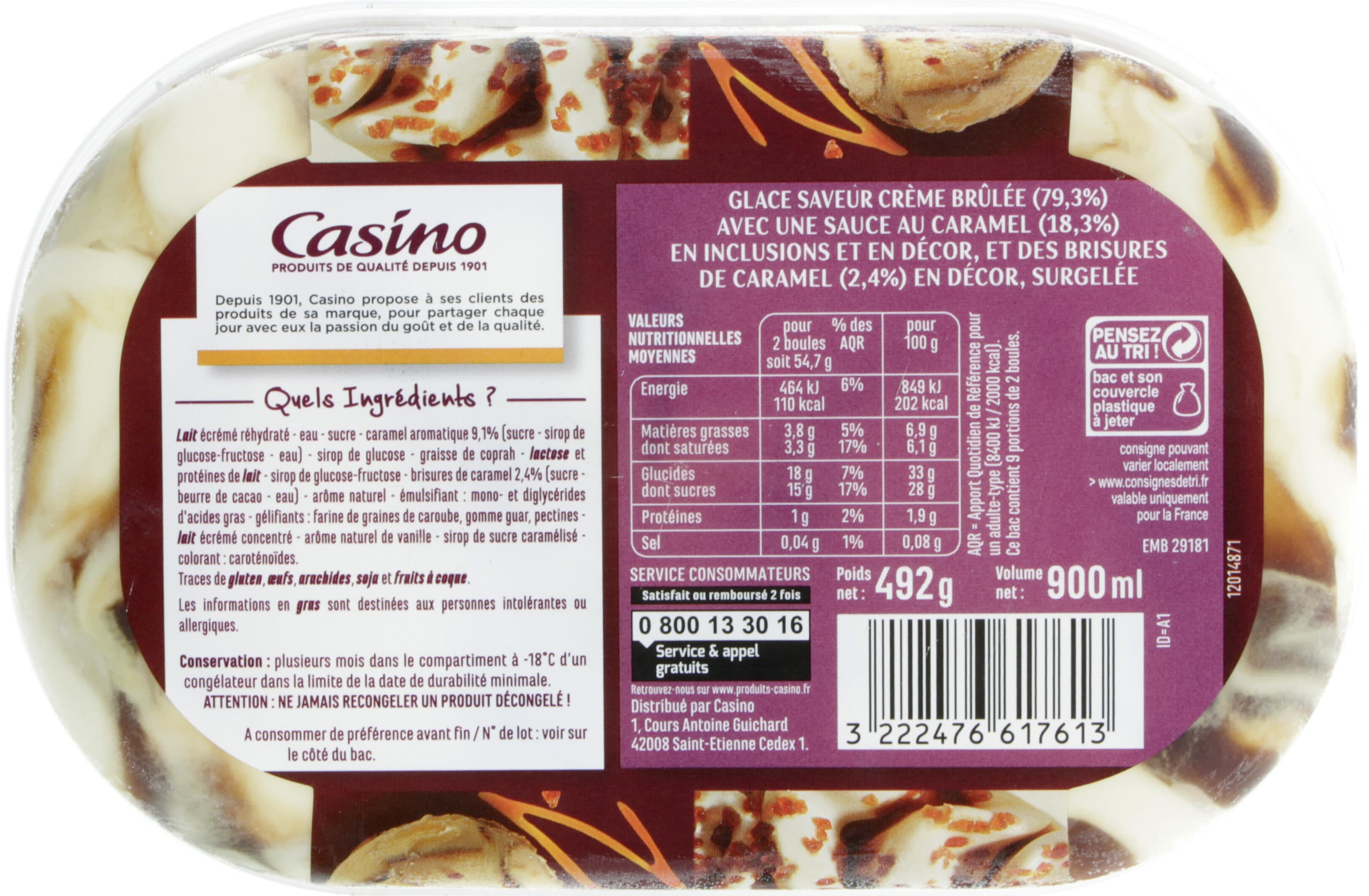 Casino Saveur crème brûlée Sauce caramel & éclats de caramel packshot