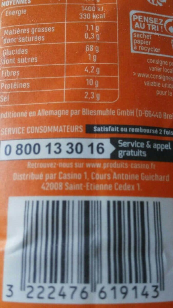 Casino Farine à Gâteaux avec poudre à lever packshot