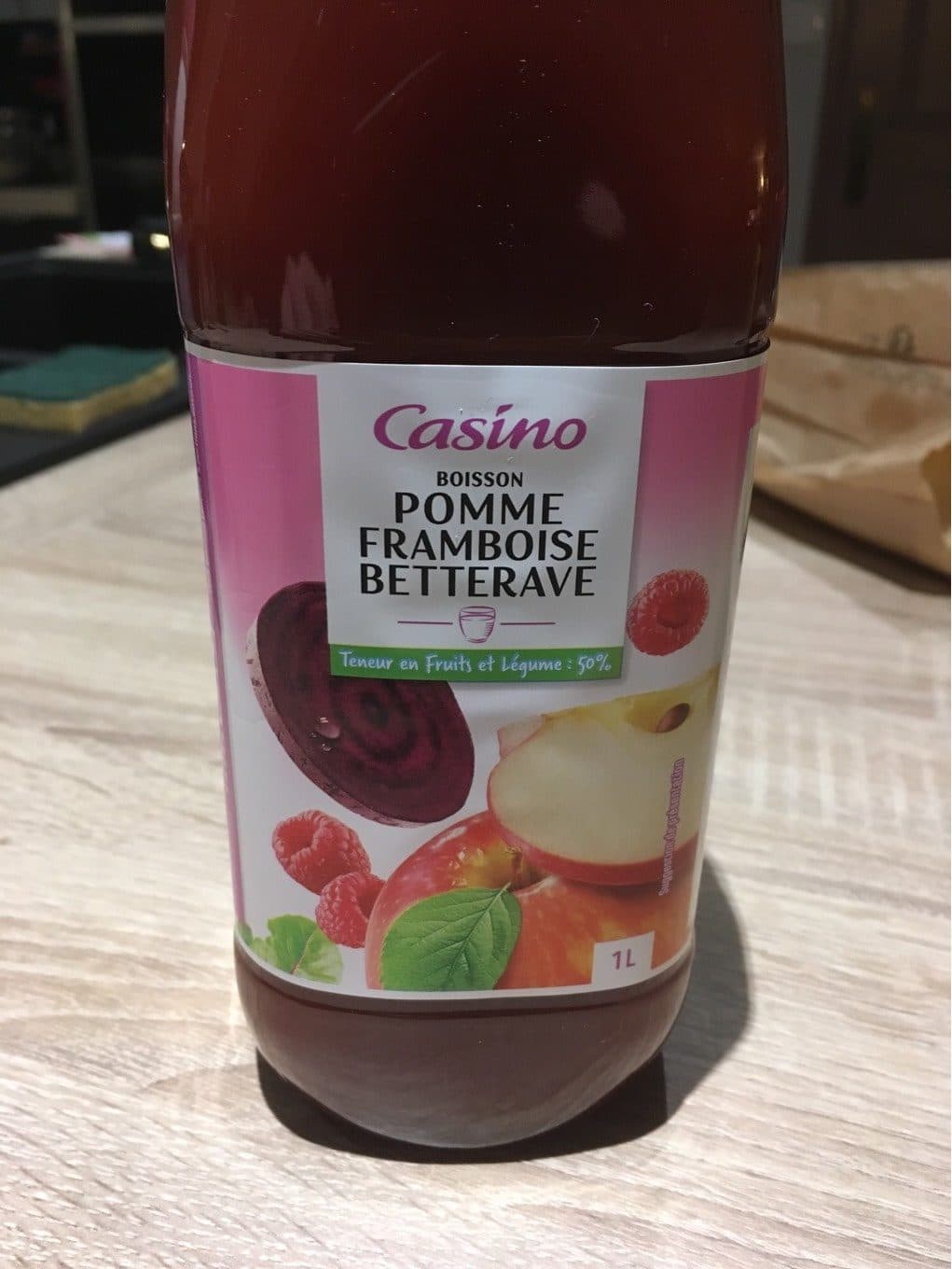Casino Boisson pomme framboise betterave packshot