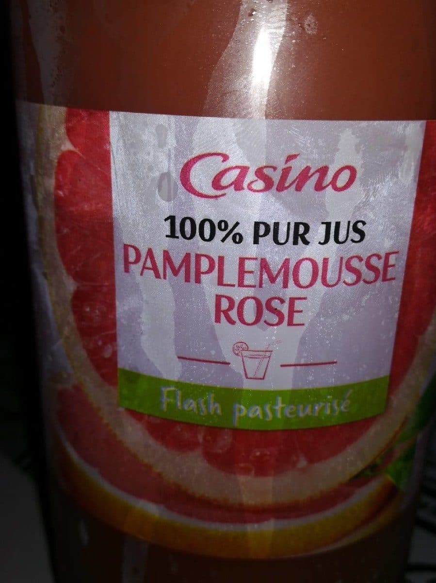 Casino 100% Pur Jus Pamplemousse rose pulpé réfrigéré packshot