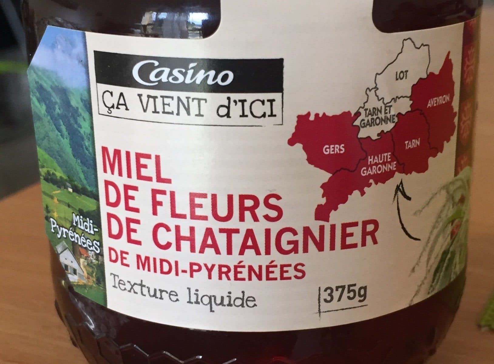 Casino Miel de Fleurs de Châtaignier de Midi Pyrénées packshot