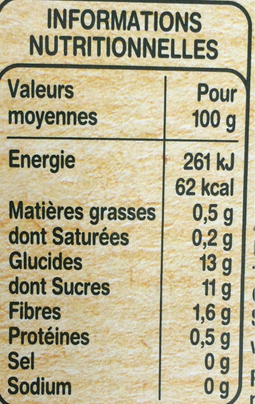 Famili baby Bio Pomme, poire, pêche , banane et orange sans morceaux packshot