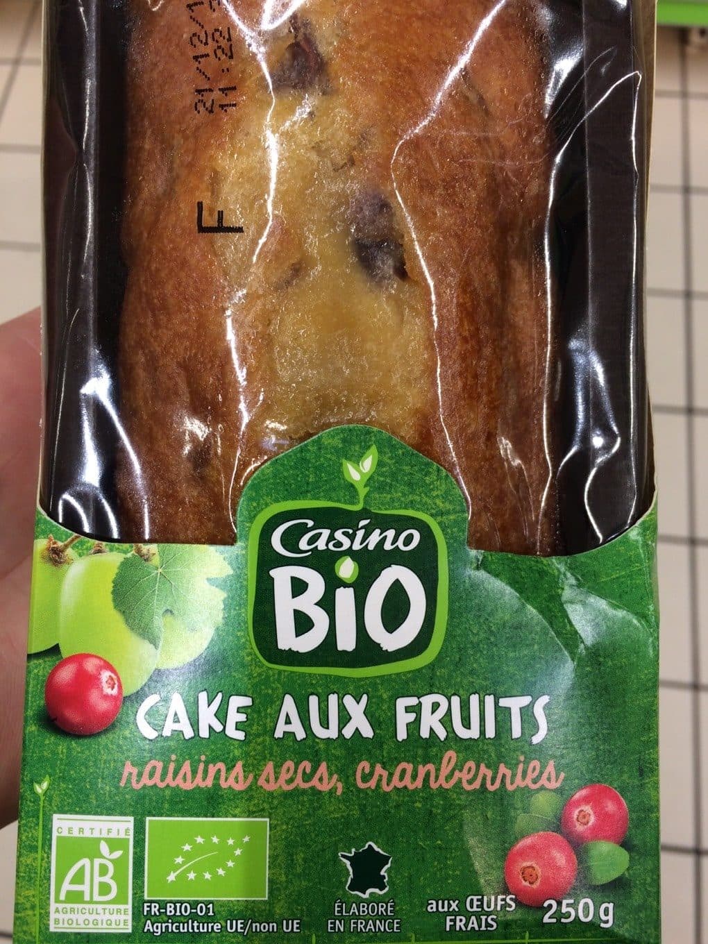 Casino Cake aux fruits - Raisins secs, cranberries packshot