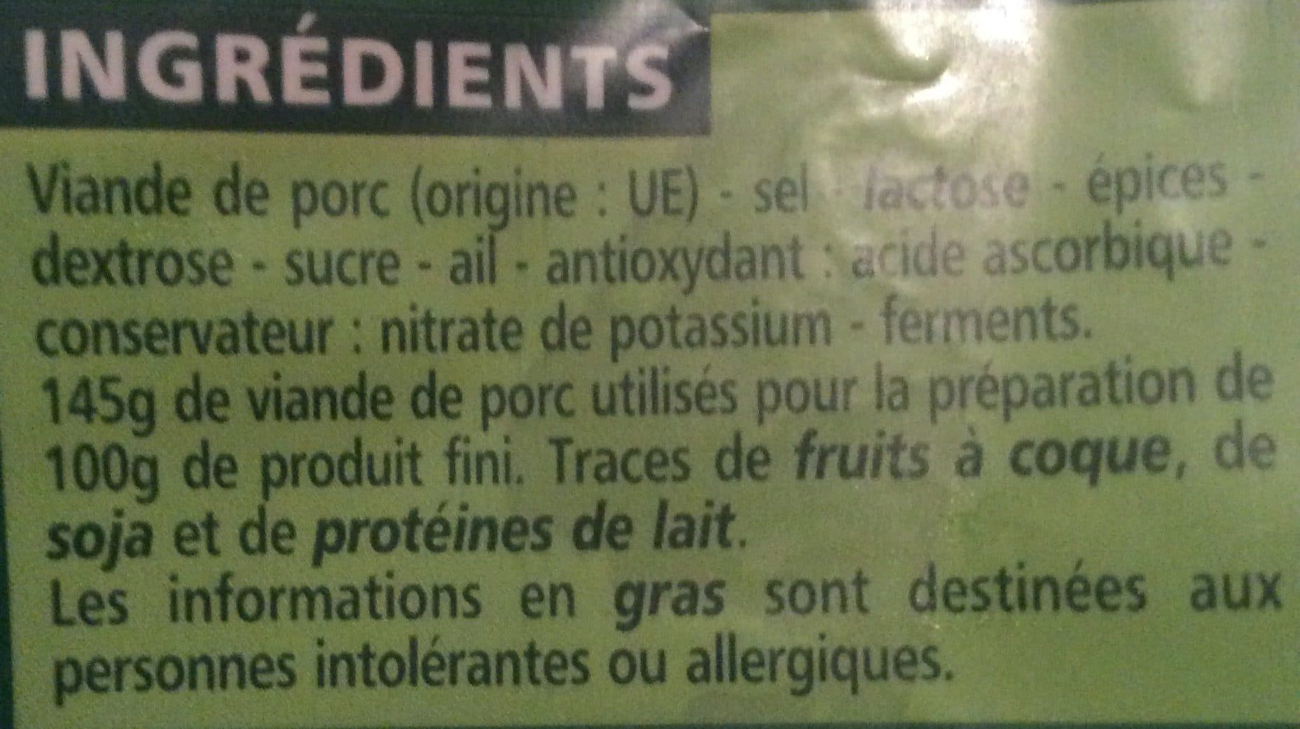 Casino saucisson sec 38 tranches environ packshot